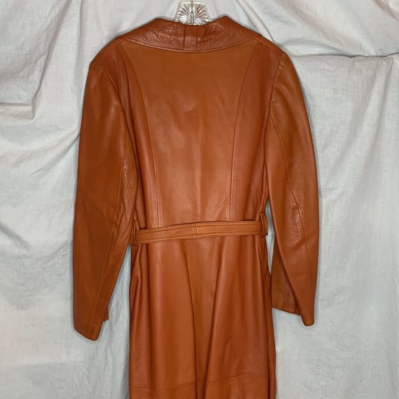 vintage Hermanos Veralo Madrid Spain flare skirt trench coat, see measurements - Picture 4 of 15